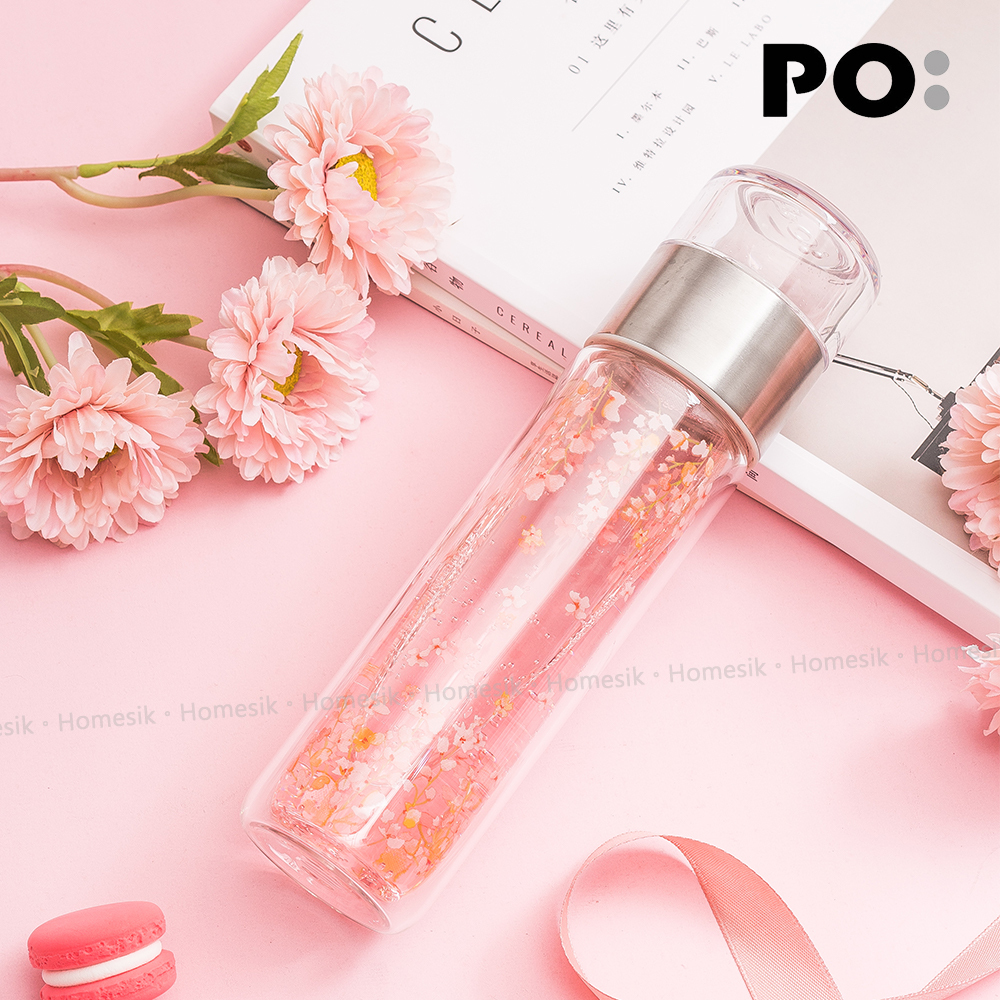 雙層玻璃泡茶杯 (櫻花) PO: 14903