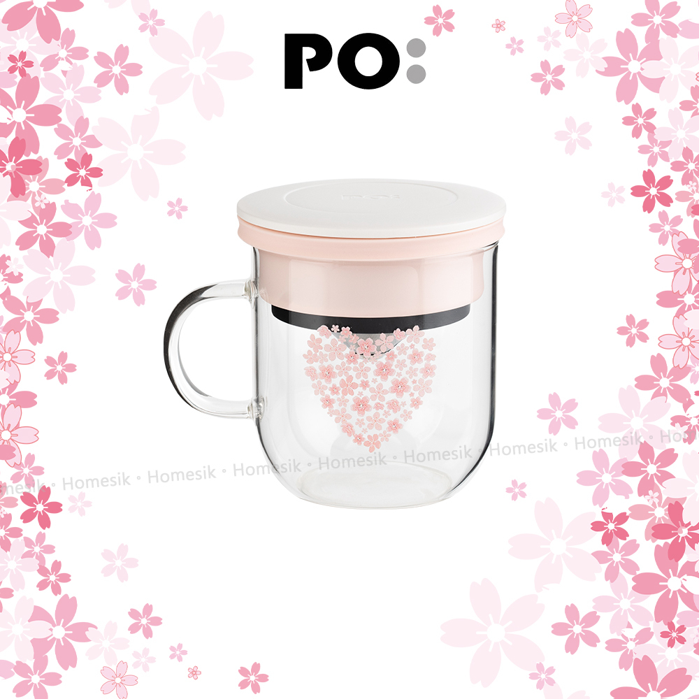 手沖咖啡杯 2.0 (粉紅櫻花) PO:14939 連不鏽鋼濾網