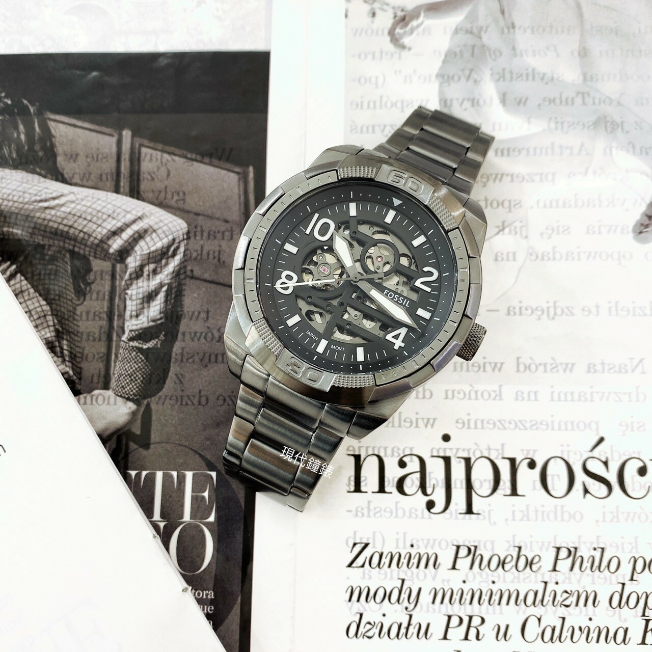 【FOSSIL】Bronson 布朗森系列開芯鏤空機械錶ME3255 48mm 現代鐘錶