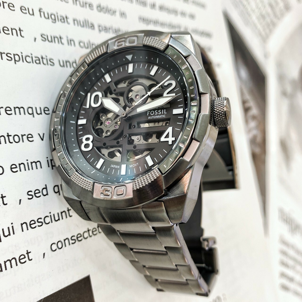 【FOSSIL】Bronson 布朗森系列開芯鏤空機械錶ME3255 48mm 現代鐘錶