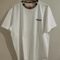 [S] BURBERRY JAYSON ICON STRIPE CREWNECK T-SHIRT,WHITE, 8069539100 (SB107)