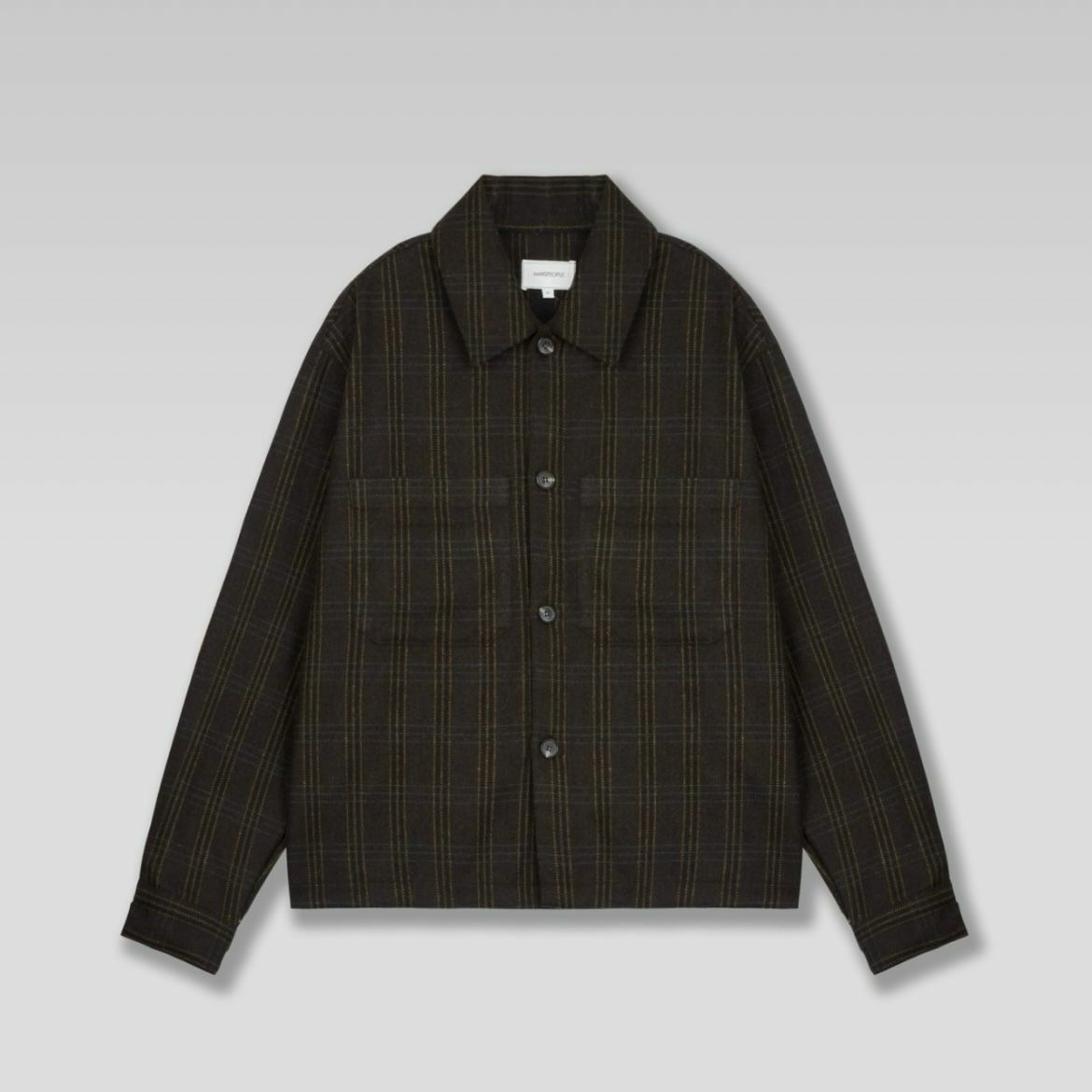 格仔長袖恤衫 MARSPEOPLE-010JK