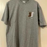 [S] BURBERRY HESFORD T-SHIRT,PALE GREY MELANGE, 8076847100 (SB112)
