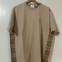 [S] BURBERRY CARRICK CHK EBOX T-SHIRT,SOFT FAWN, 806707100 (SB116)