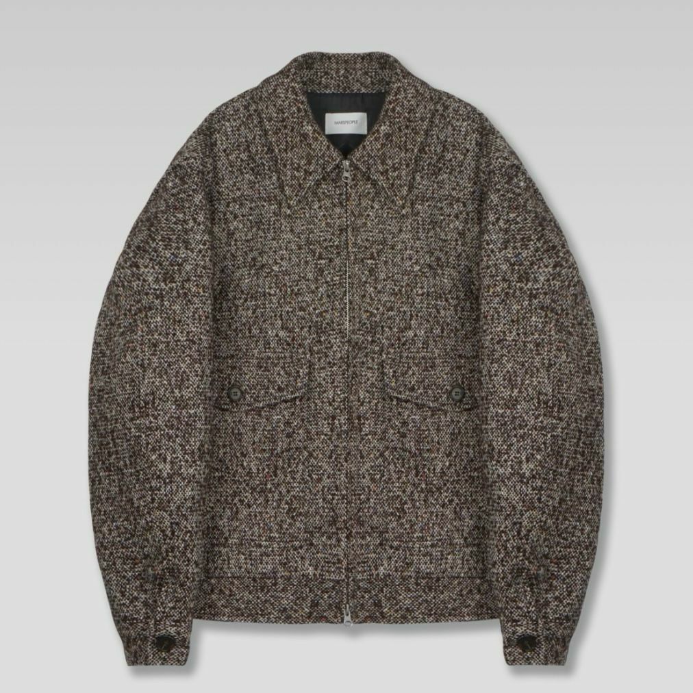 混色反領拉鍊外套 MARSPEOPLE-013JK