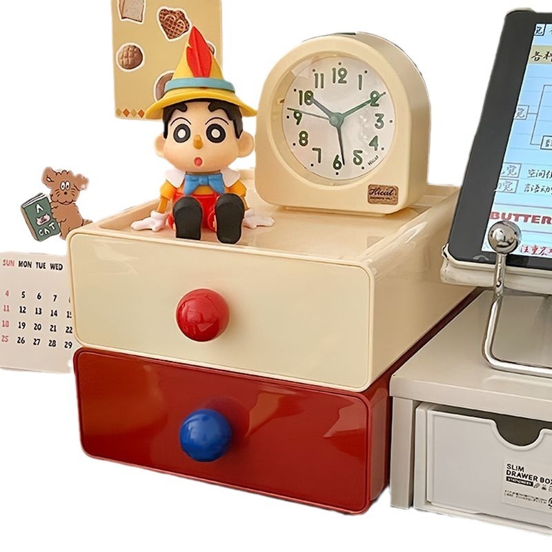 《3611》多巴胺圓球抽屜式桌面收納盒