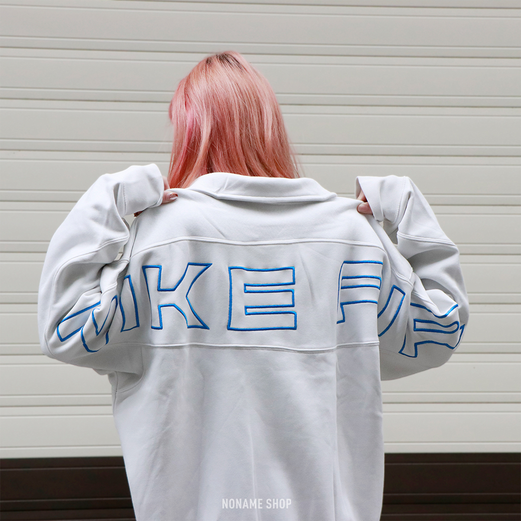 NIKE AIR 半開襟 大LOGO 長袖 兩色 (男款)