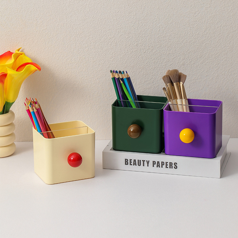 《3614》繽紛球球可愛文具收納筆筒