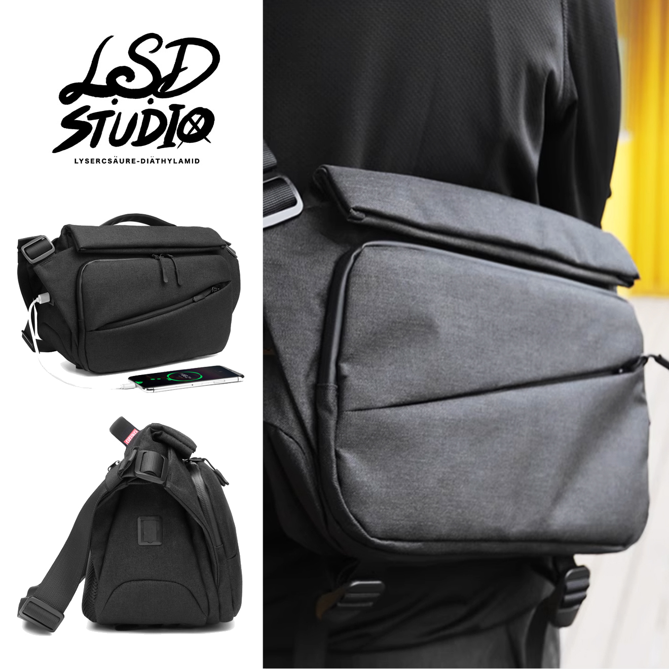 現貨|【BGWSW10】幽影系列職人磁吸擴充斜肩包