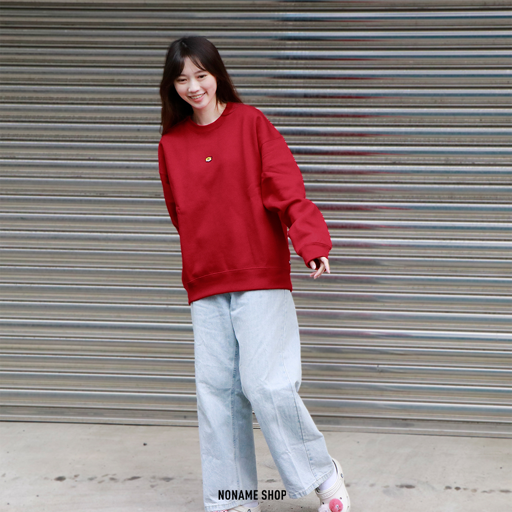 NIKE SB 小標 內刷毛 大學T 紅色 (男款)