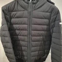 [S] DKNY CLASSIC HOODED PUFFER,BLACK [FINAL SALE] , DX9MP651-BLK (SD738)