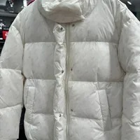 [S] DKNY REACTIVE LOGO PUFFER,WHITE, B3350595-WHT FINAL SALE (SD740)