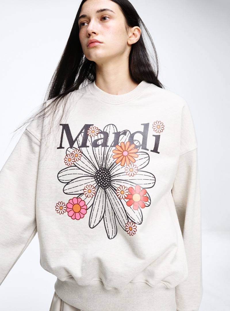 MARDI MERCREDI ) SWEATSHIRT FLOWERMARDI BLOSSOM | 5col