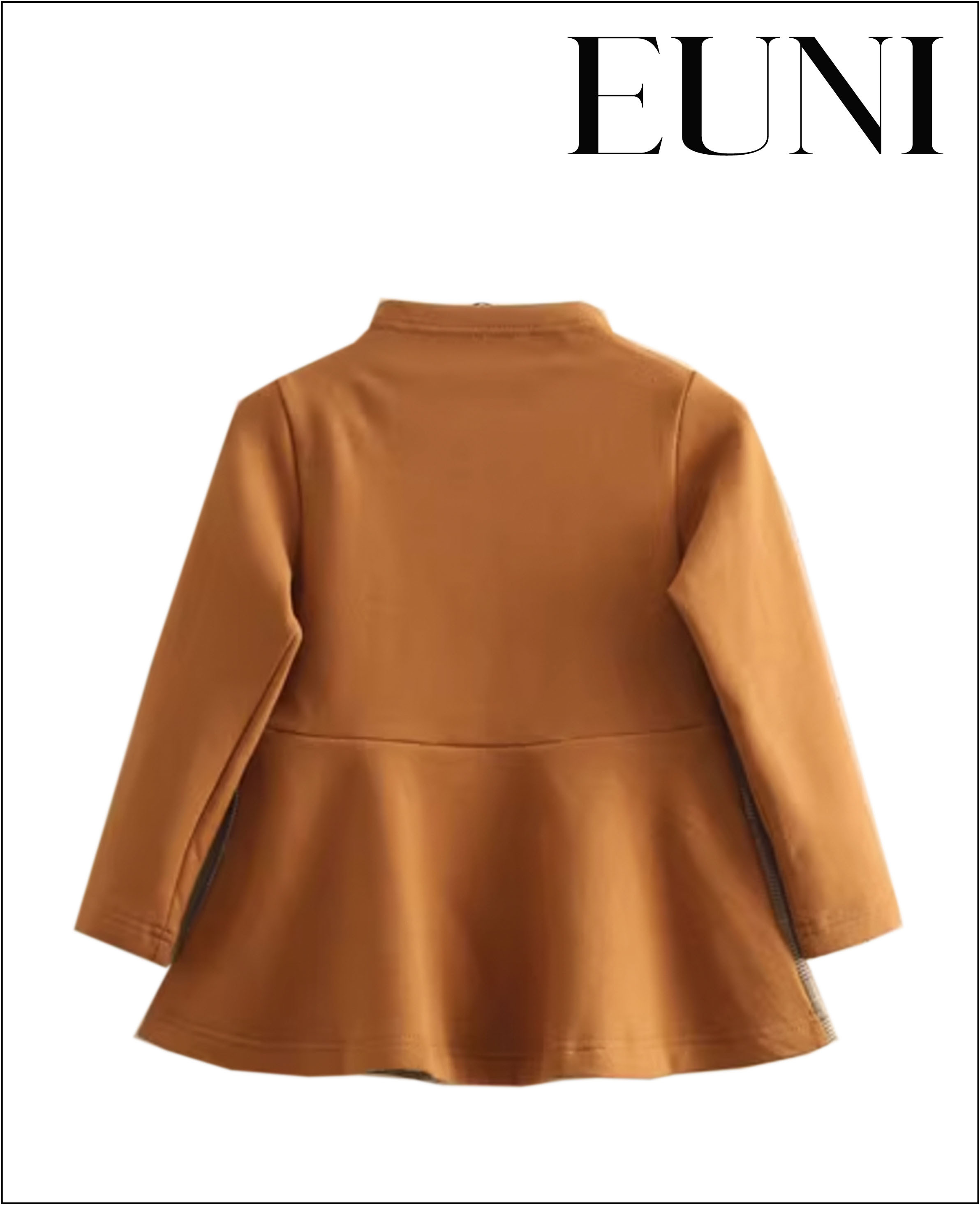 典雅陀絨蘇格蘭紋裙衫