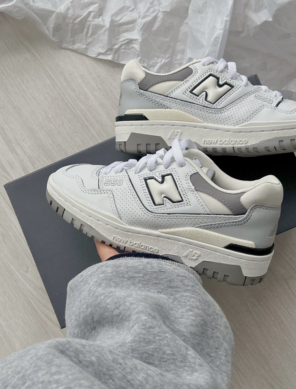 New Balance NB 550 影子灰 灰白 復古 厚底 BB550PWA/預購