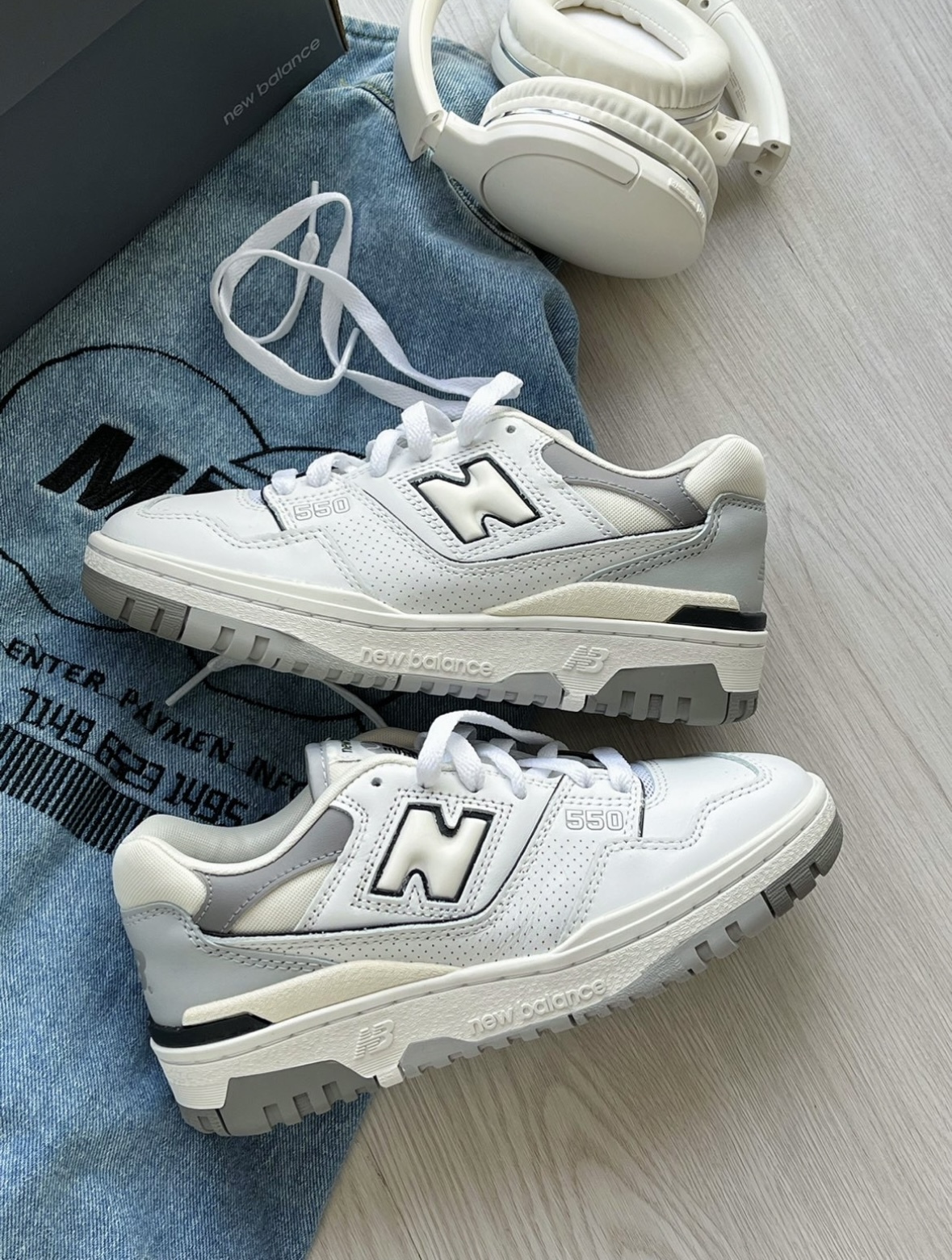 New Balance NB 550 影子灰 灰白 復古 厚底 BB550PWA/預購