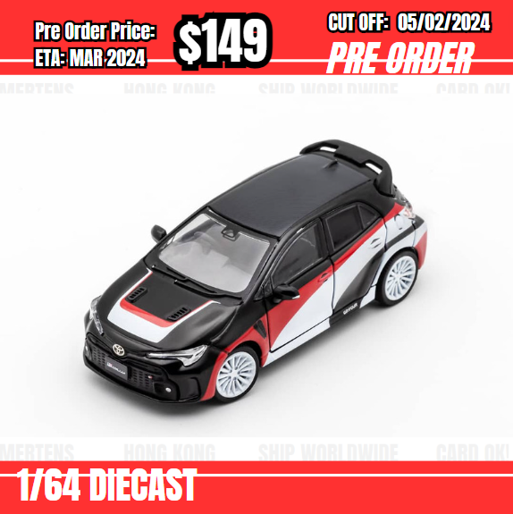 PO-$149 * GCD * 1:64 Toyota GR Corolla E210 Rally Concept RHD [OD29/01]