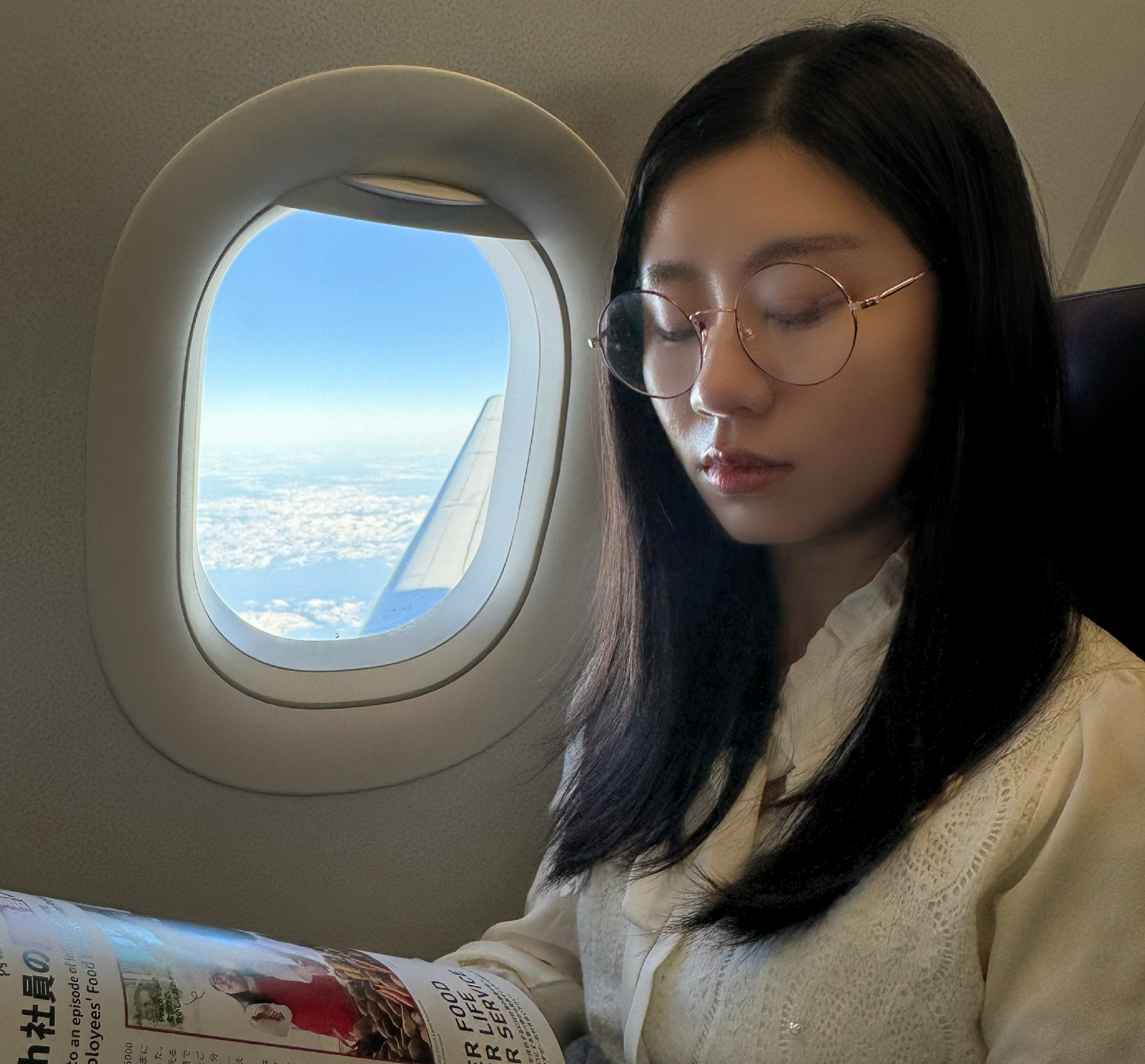 飛機上使用藍牙眼鏡