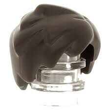 Lego 20597 Minifigure, Hair Short Tousled with Side Part and Lock Sticking Up