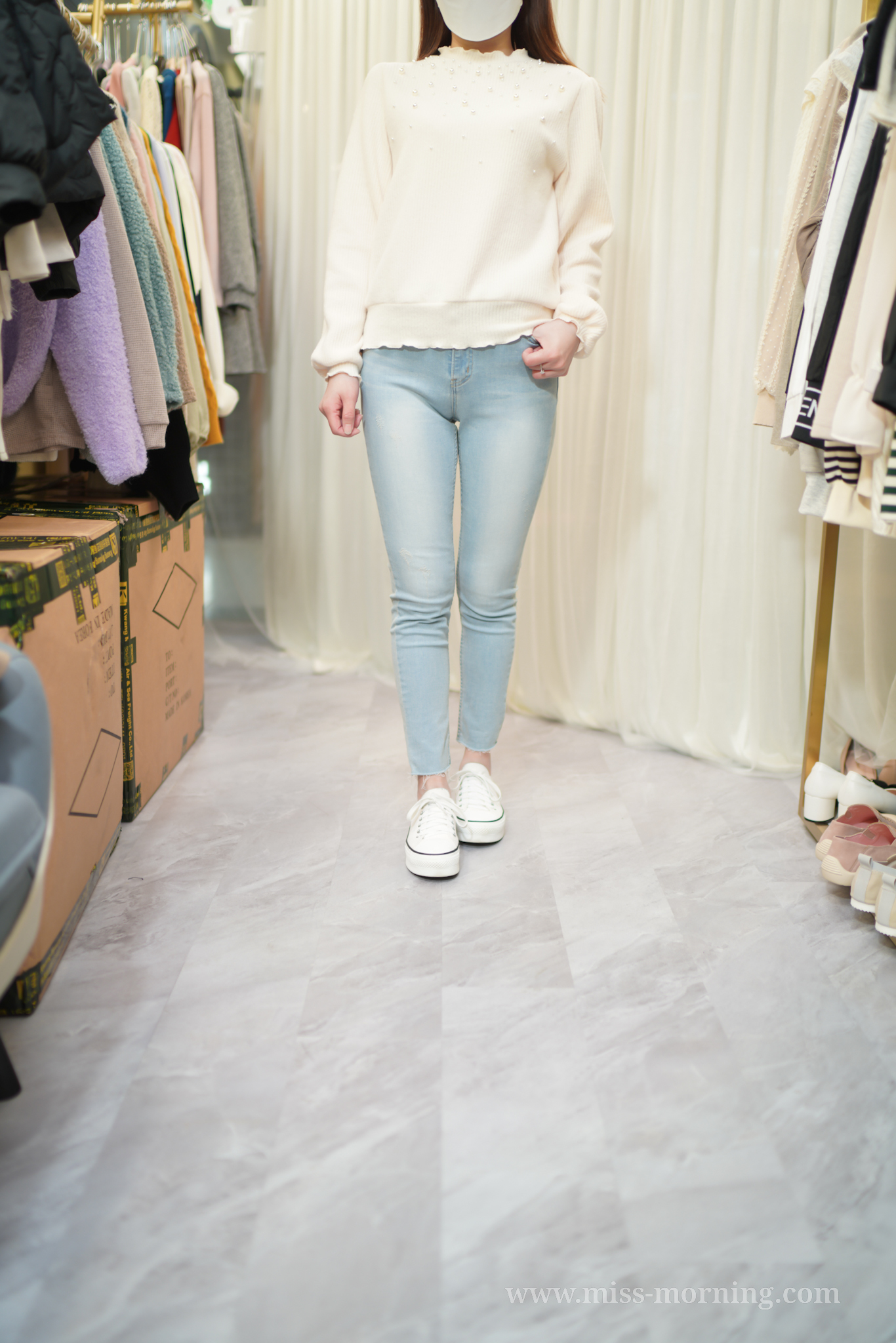 滿天釘珠上衣(13702)