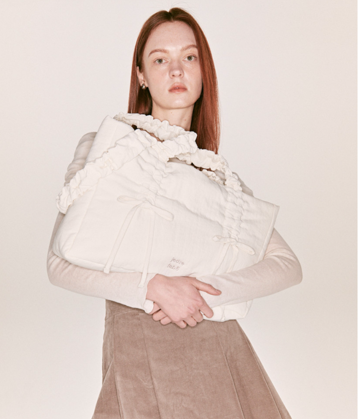 JEDREFEB5 - Butterfly shoulder bag Large (Ivory)