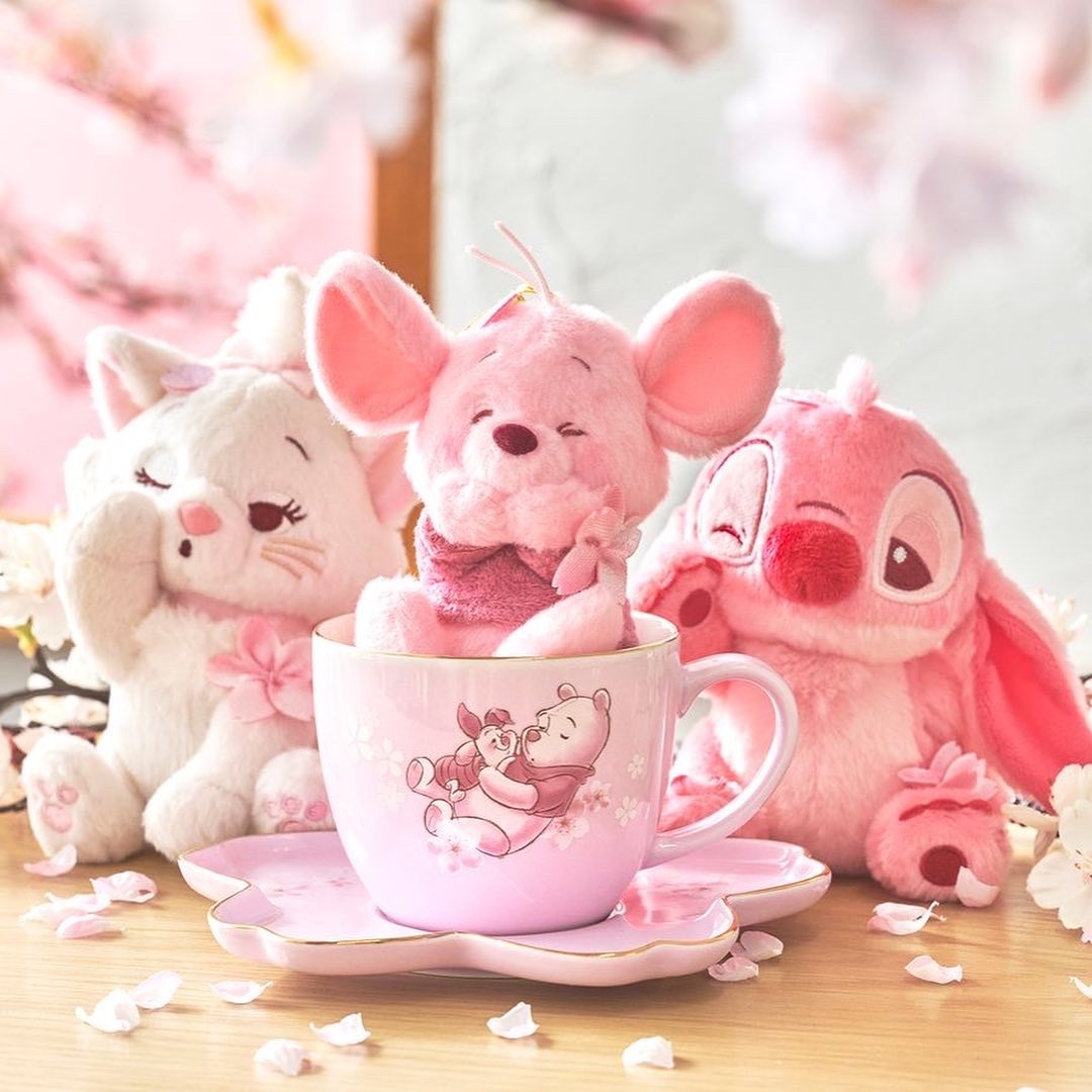 🇯🇵 迪士尼 DISNEY 東京迪士尼 2024 櫻花系列 小熊維尼 瑪莉貓 熊抱哥 浣熊 史迪奇 玩偶 吊飾 / 現貨