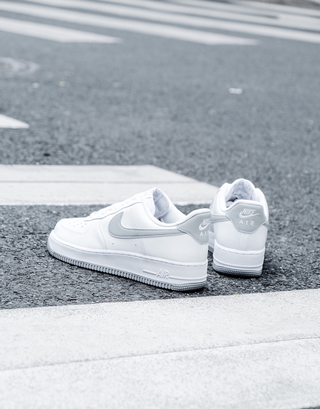 #代購 NIKE AIR FORCE 1 07 AF1 復古 灰底 經典休閒鞋 FJ4146-100 白灰