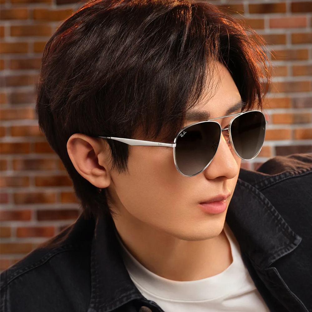 【RayBan】RB3712D 004/8G-62mm 雙槓飛官框太陽眼鏡 #成毅同款♣