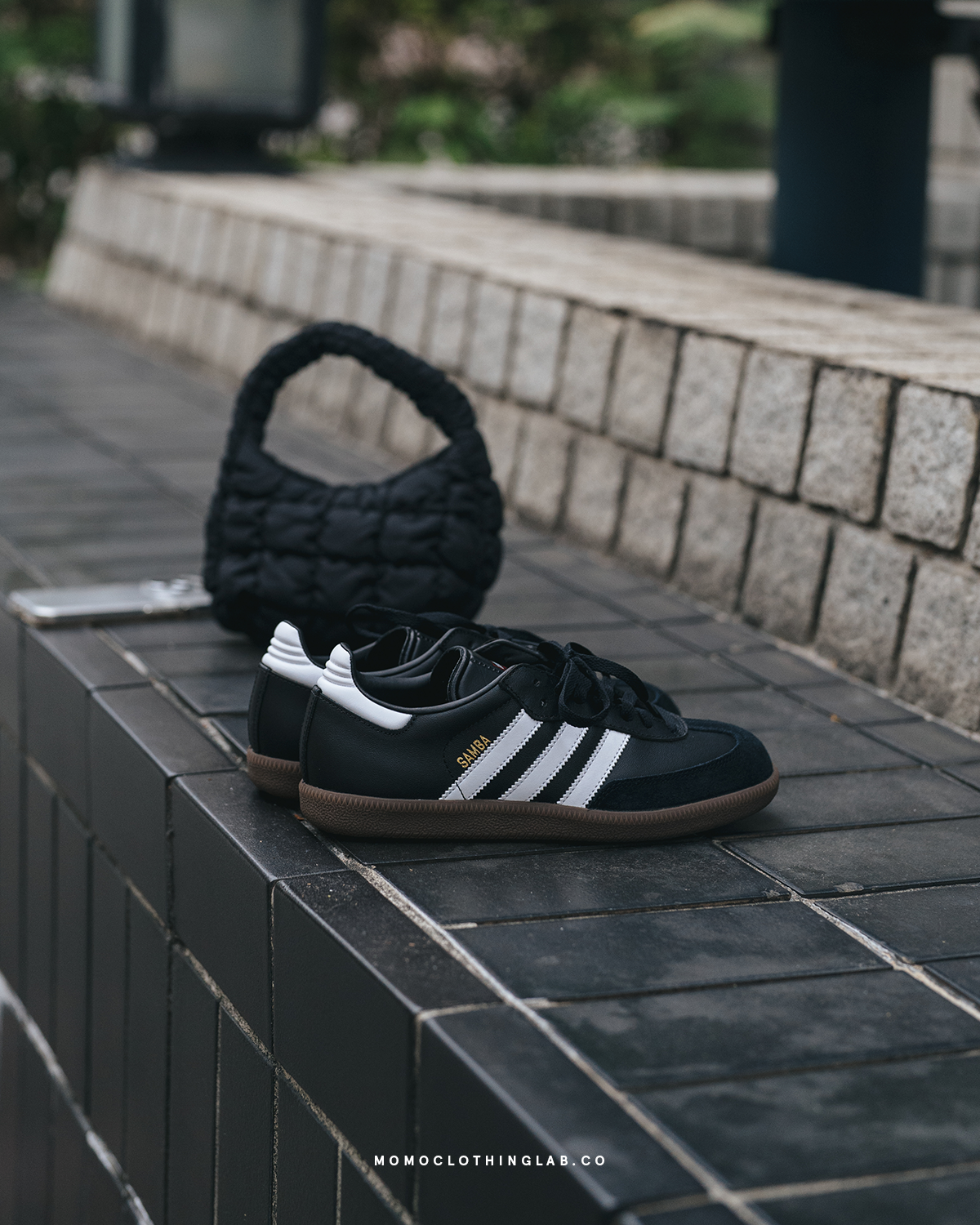 【代購】Adidas Samba Leather Black White 黑白 019000