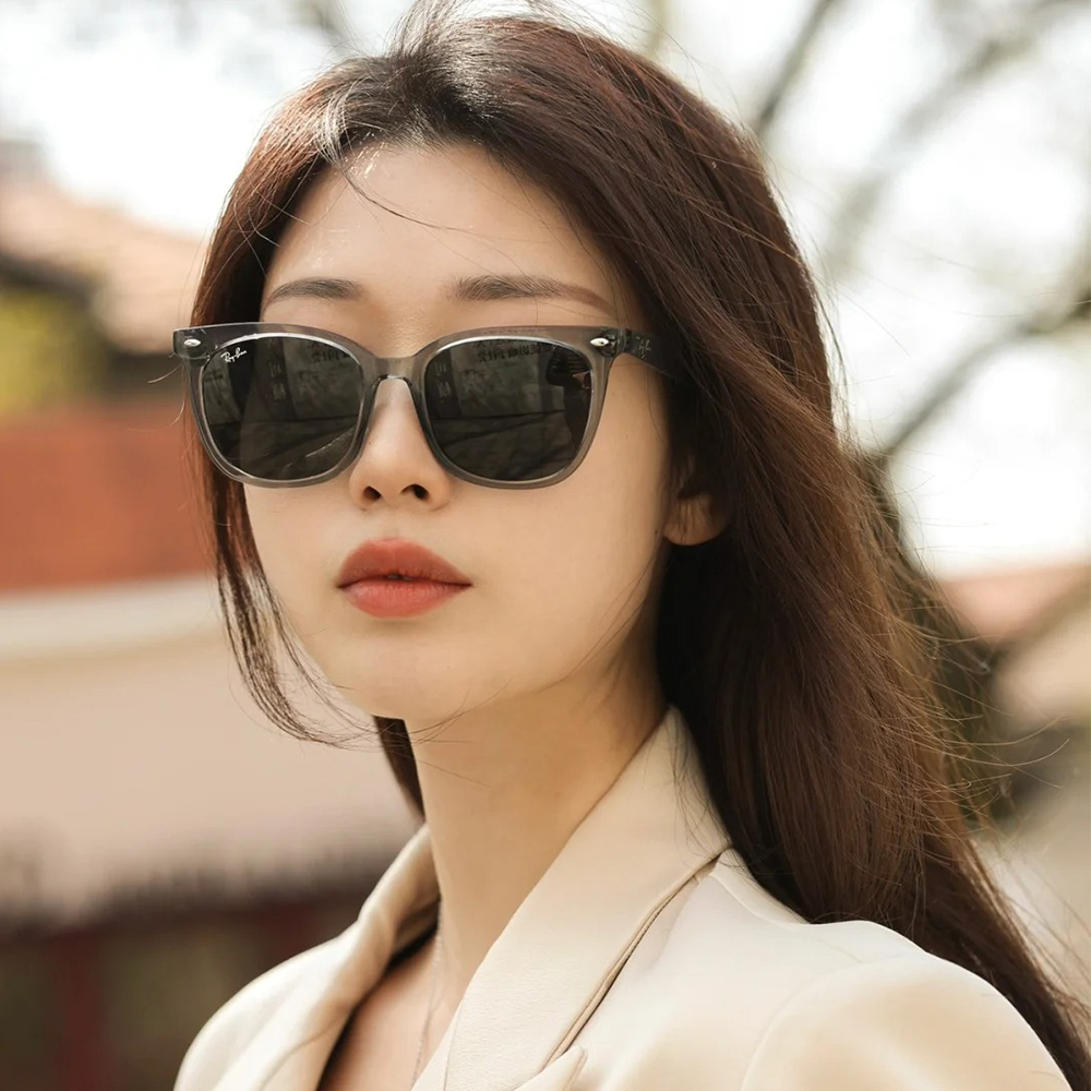 【RayBan】RB4379D 659987-55mm 方框太陽眼鏡♥