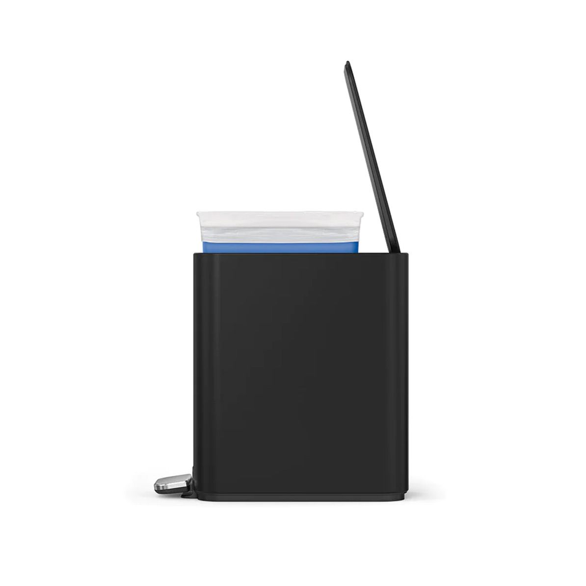 美國品牌SIMPLEHUMAN 5L 不銹鋼腳踏垃圾桶-黑色【香港行貨】-CW2101