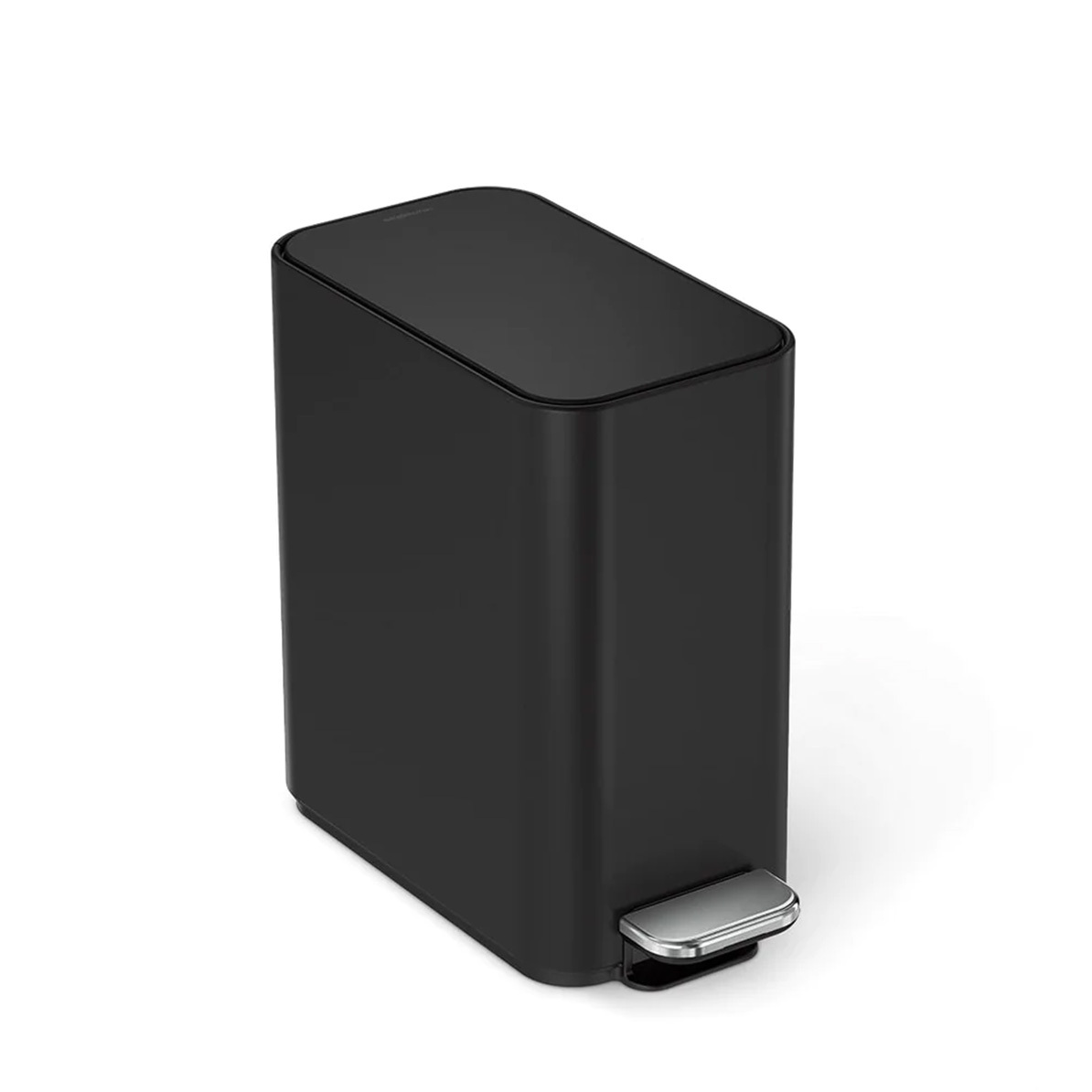 美國品牌SIMPLEHUMAN 5L 不銹鋼腳踏垃圾桶-黑色【香港行貨】-CW2101