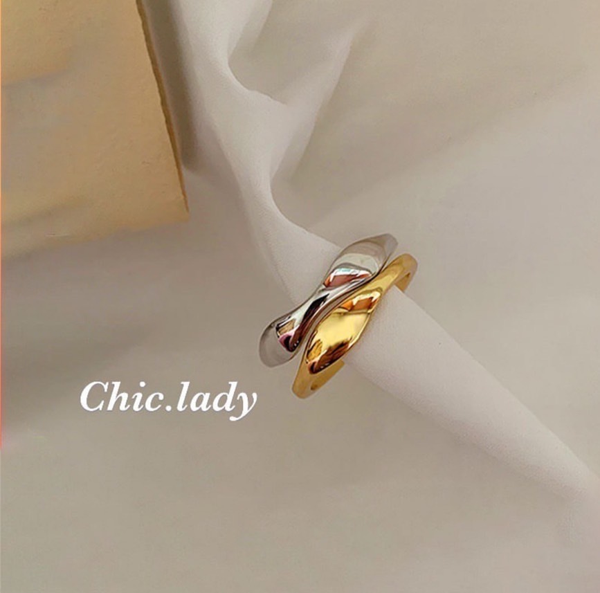 Ring | 波浪雙色戒