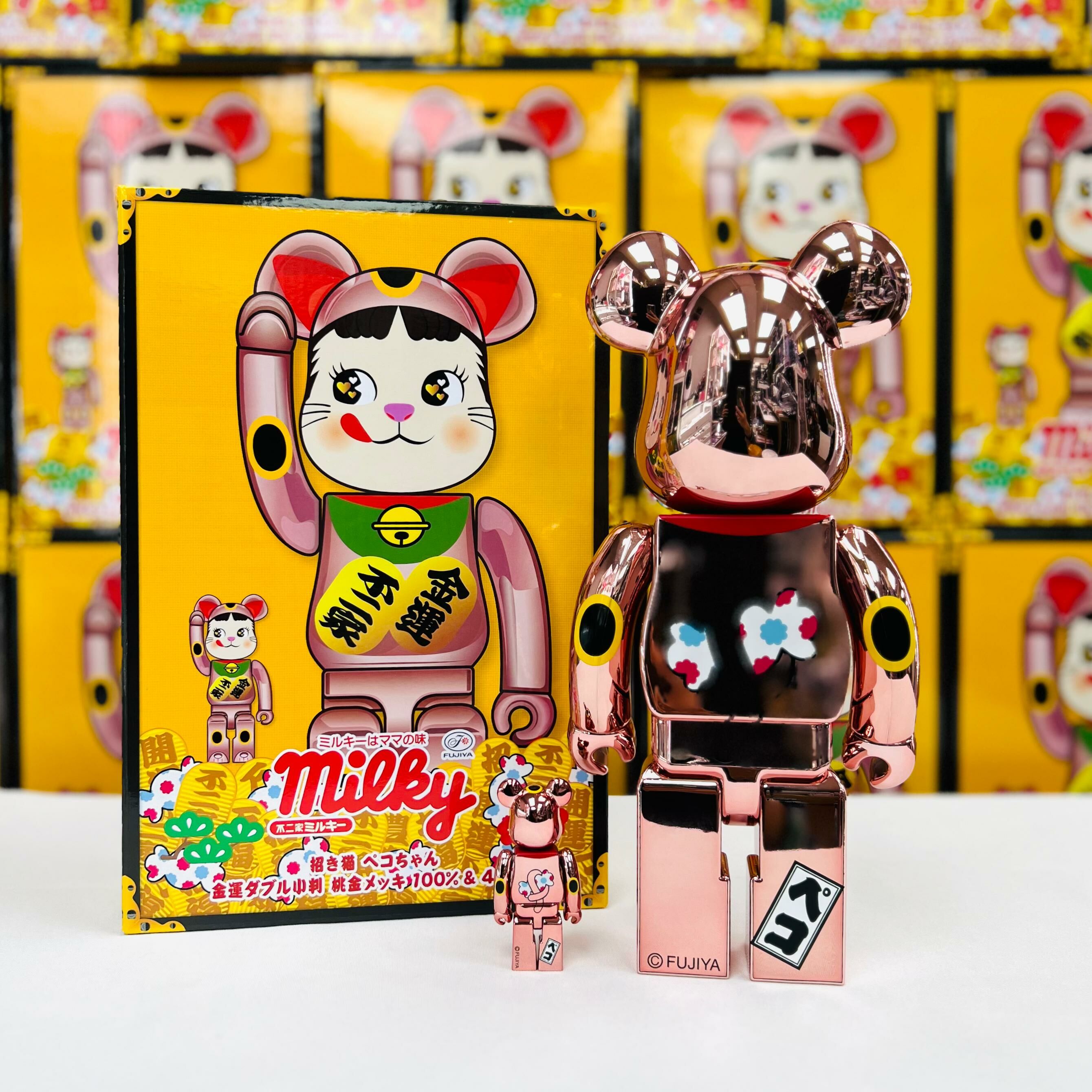 100%+400% Be@rbrick Beckoning cat Peko-chan Money luck