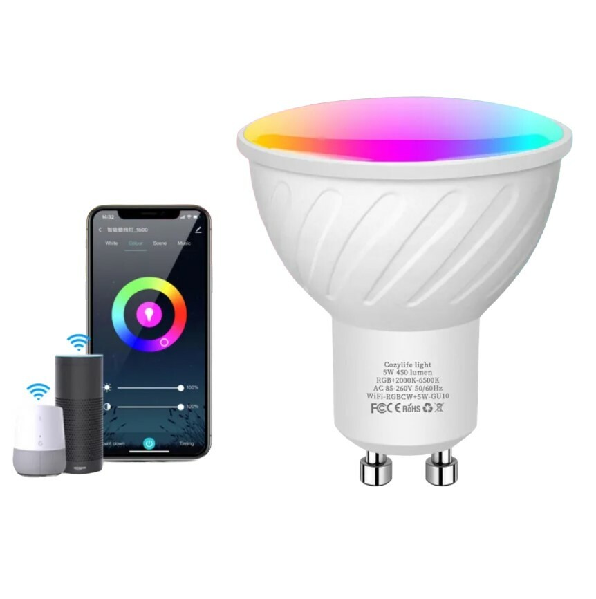 智能射燈 Apple HomeKit GU10 燈杯可調光 2700K-6500K