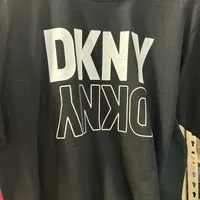 [S] DKNY FLIP REFLECT LOGO BOXY CROPPED TEE,BLACK, DP2T8559-BLK (SD769)