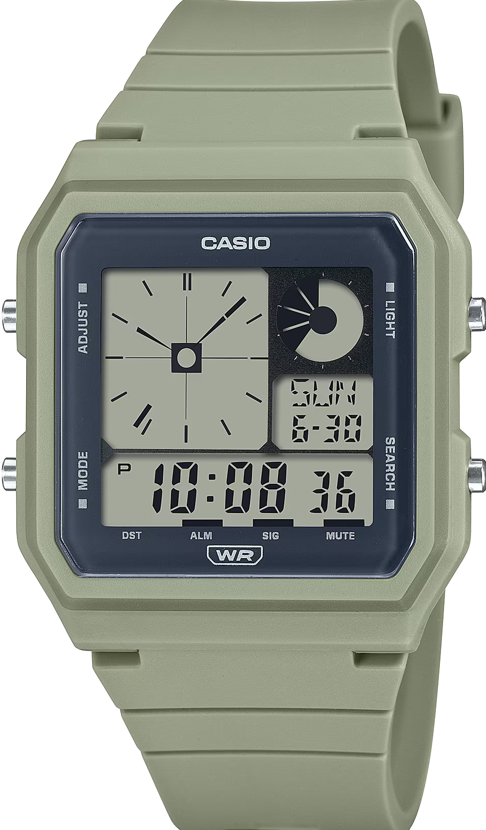 萬年鐘錶 - CASIO  卡西歐  經典方型電子錶 LF-20W-3A 錶徑 : 33.7mm