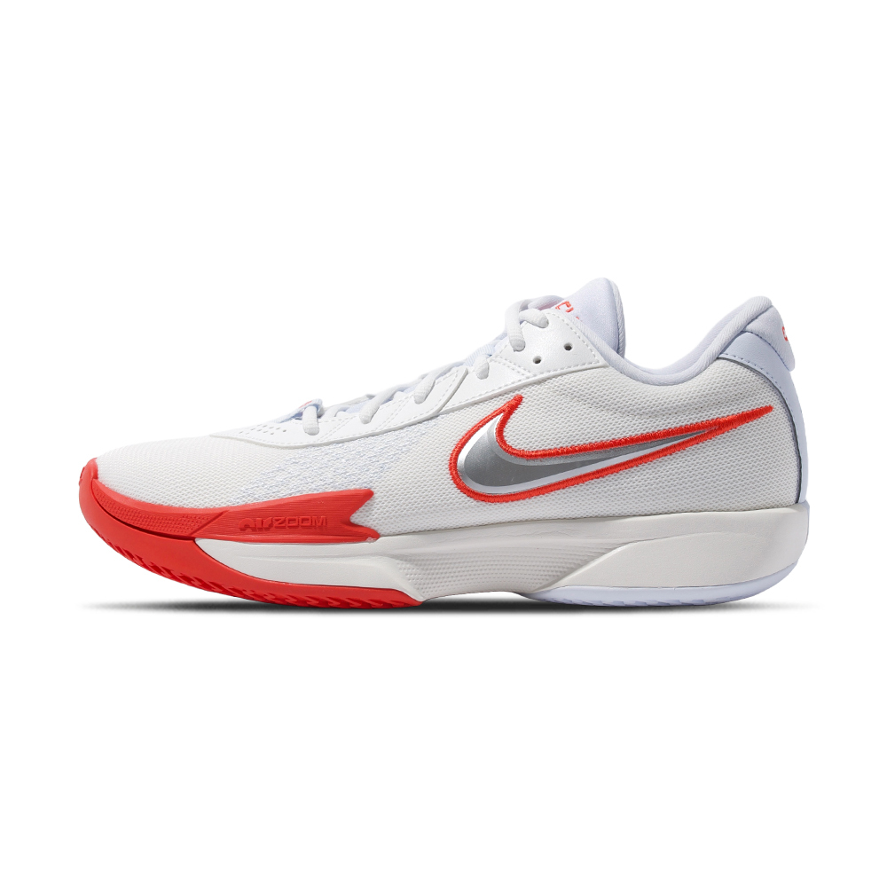 Nike Air Zoom GT Cut 男鞋白紅色運動訓練緩震平民版籃球鞋FB2598-101