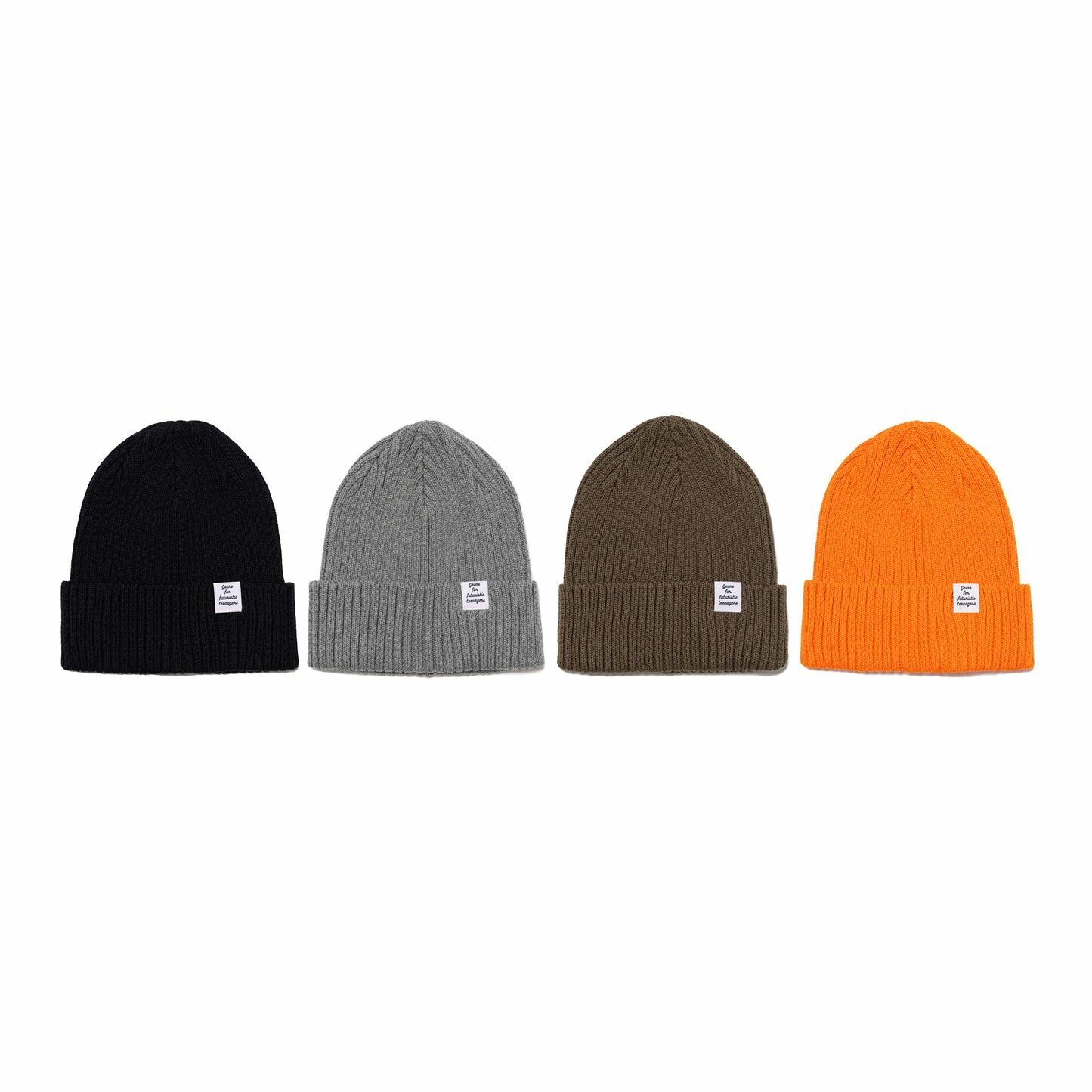 HUMAN MADE ❤️ COTTON RIB BEANIE Human Made COTTON RIB BEANIE - GREY | feature | REVERSIBLE