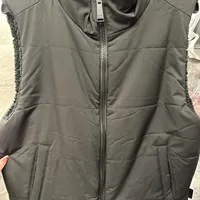 [S] DKNY ZIP PUFFER SLEEVELESS JACKET,BLACK, DP3V3133-BLK (SD796)
