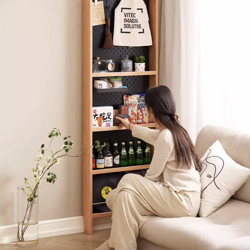 禾沐實木洞洞板置物架HM-L7191