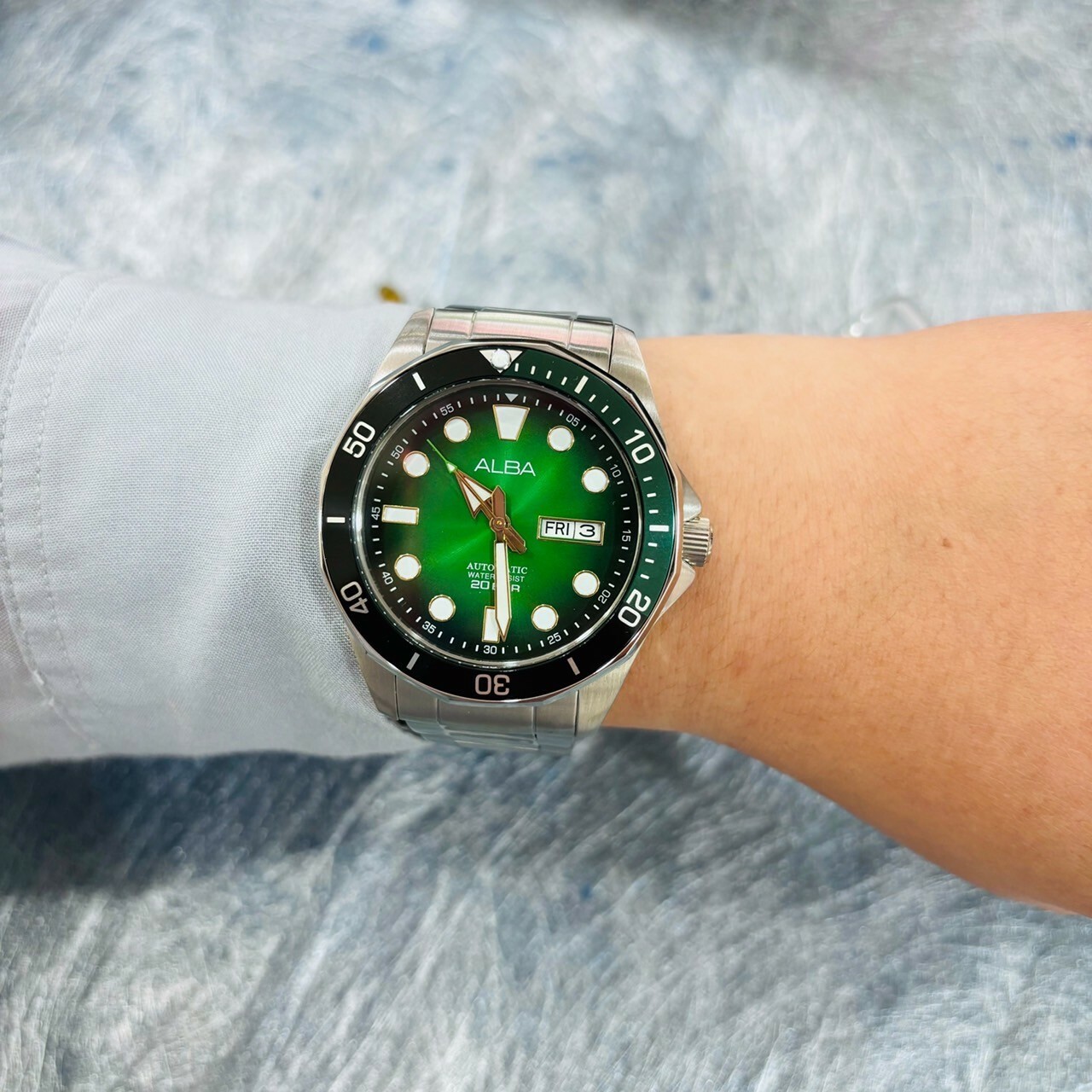 【ALBA 雅柏】Tokyo Design 潛水風格機械錶Y676-X063G 43mm 現代鐘錶