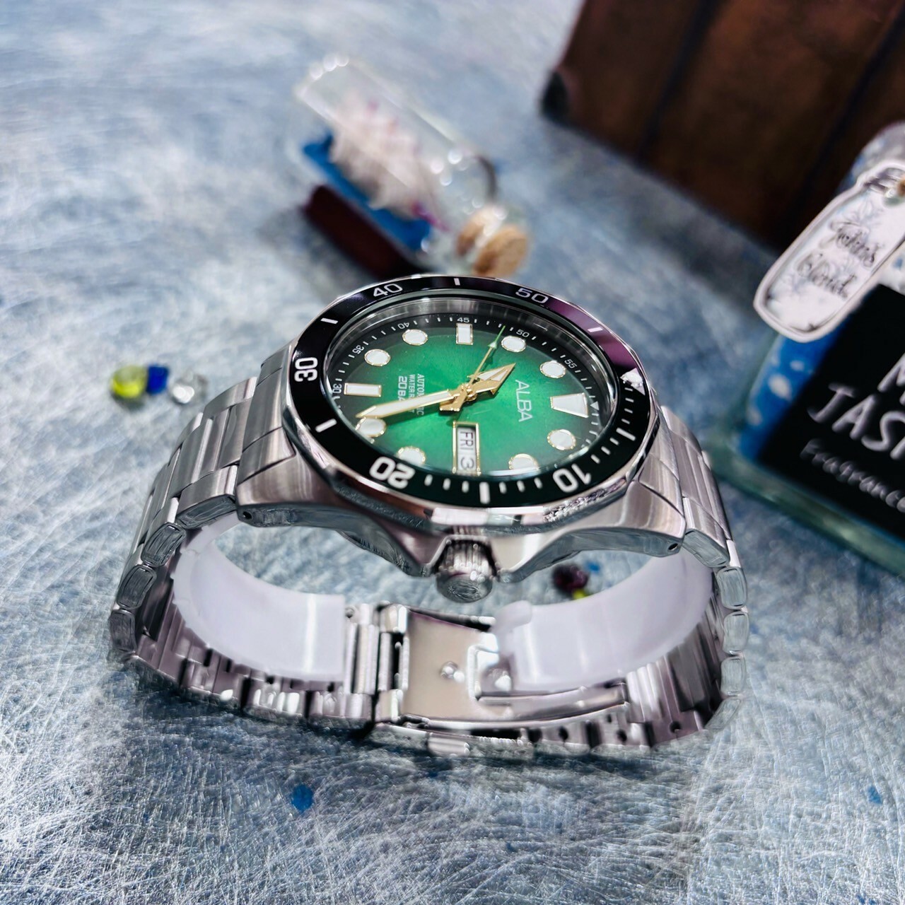 【ALBA 雅柏】Tokyo Design 潛水風格機械錶Y676-X063G 43mm 現代鐘錶