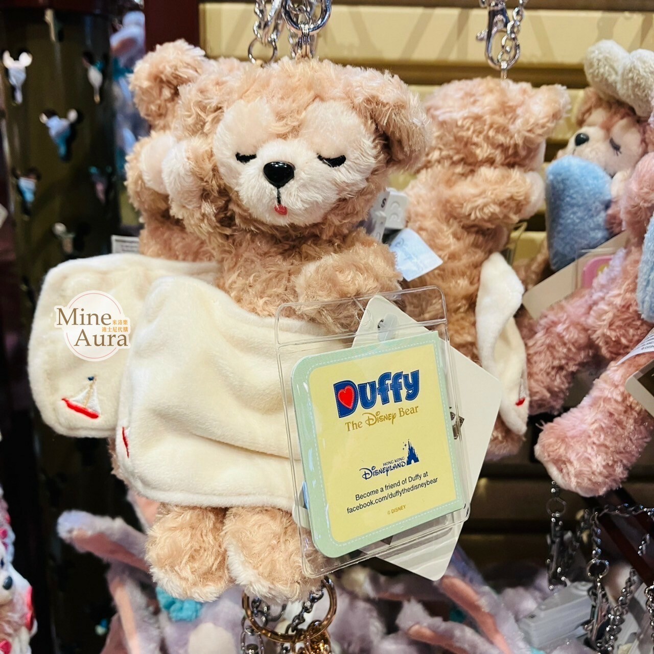 甜睡 Duffy's Sweet Dreams 達菲 Duffy 睡顏 吊飾 鑰匙圈 -香港迪士尼樂園