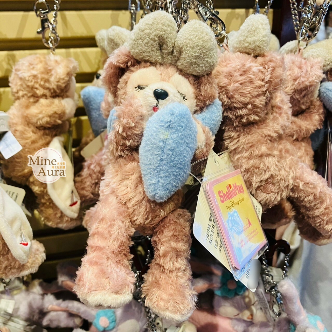 甜睡 Duffy's Sweet Dreams 雪莉玫 ShellieMay 睡顏 絨毛 吊飾 鑰匙圈 -香港迪士尼樂園