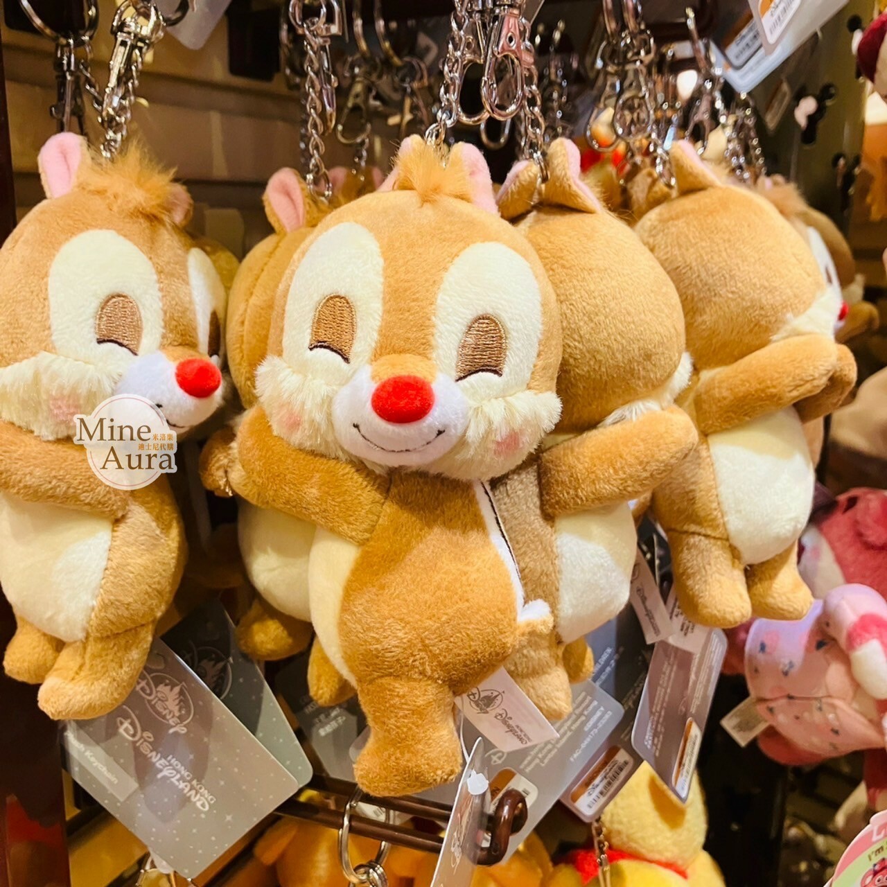 紅鼻 蒂蒂 Dale 笑臉 笑顏 笑咪咪 絨毛 鑰匙圈 吊飾 奇奇蒂蒂 Chip 'n Dale -香港迪士尼樂園