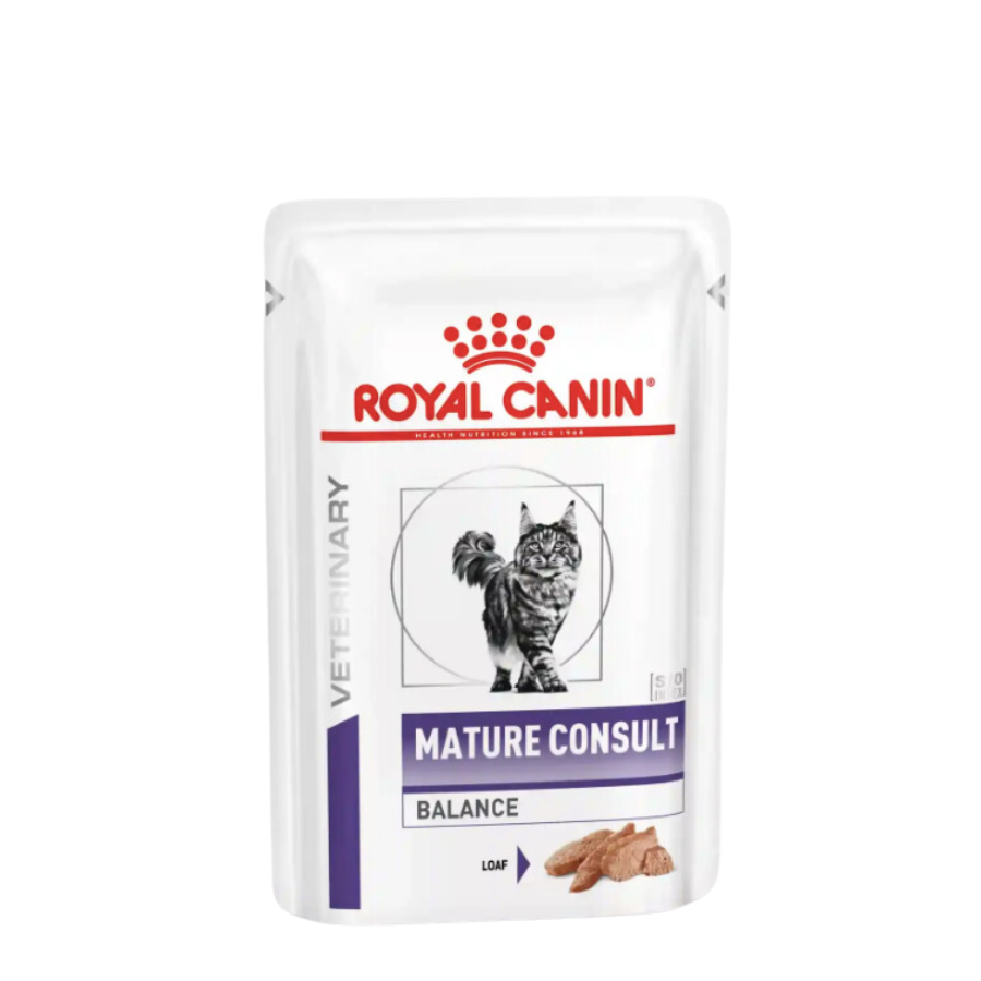 Royal Canin -處方食品老年貓均衡營養健康管理濕糧（肉塊)100G (12包)