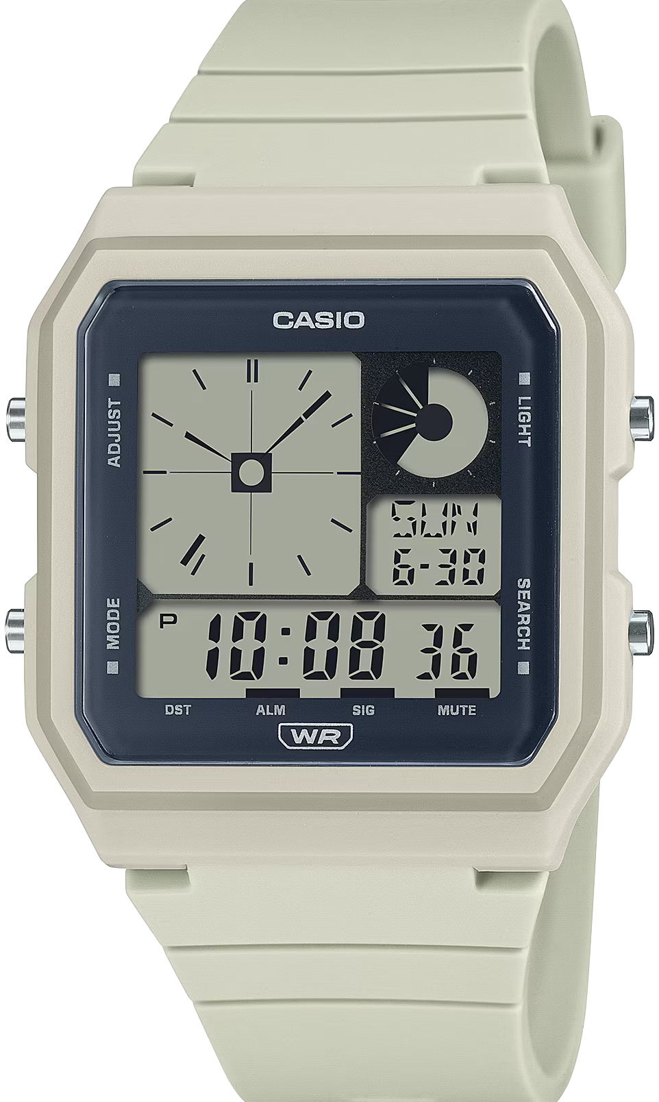 萬年鐘錶 - CASIO  卡西歐  經典方型電子錶 LF-20W-8A 錶徑 : 33.7mm