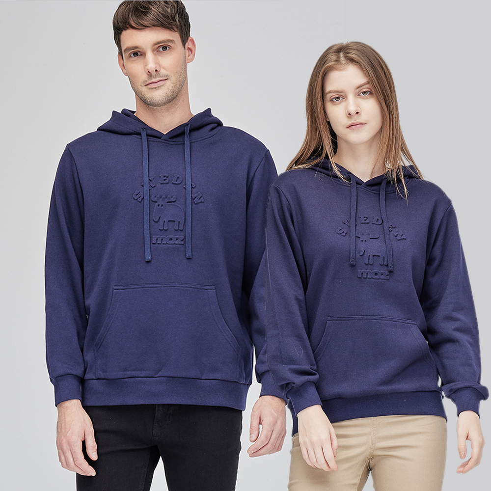 moz瑞典 立體英文駝鹿帽T-藏青(亞洲版) 男女款