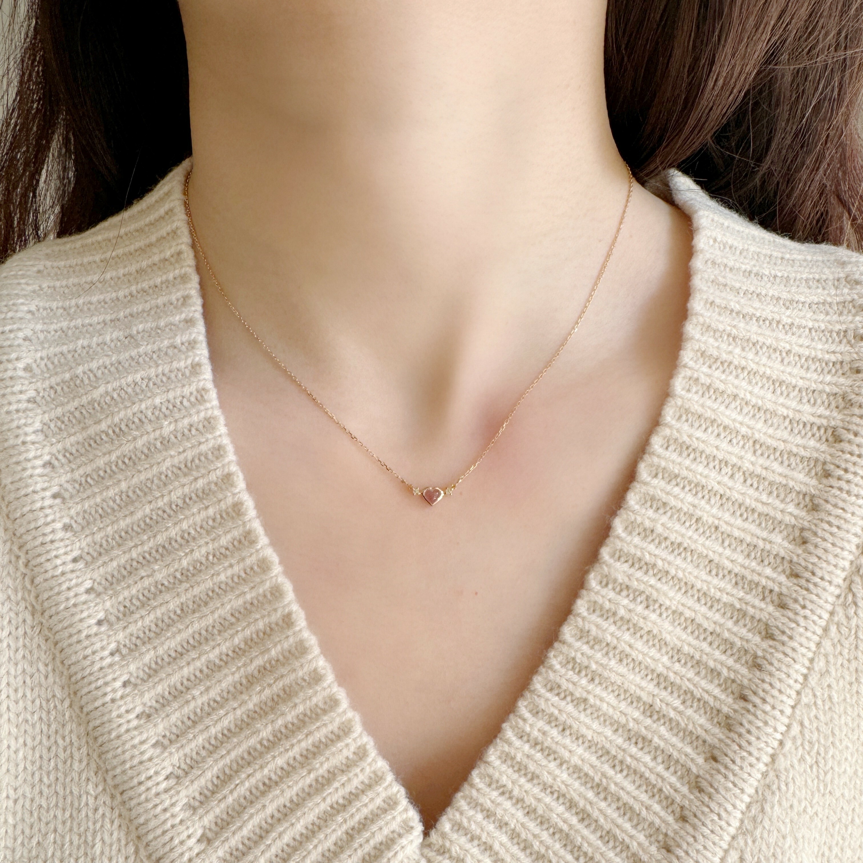 QQ heart流星紫水晶項鍊